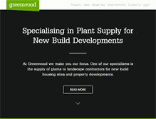 Tablet Screenshot of greenwoodplants.co.uk